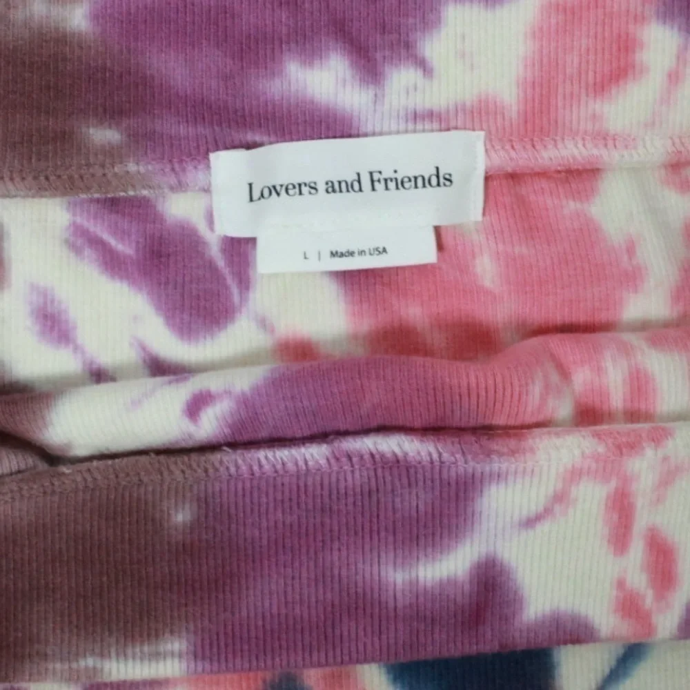 Lovers and Friends Angela Mini Skirt in Hot Tie Dye, size Large